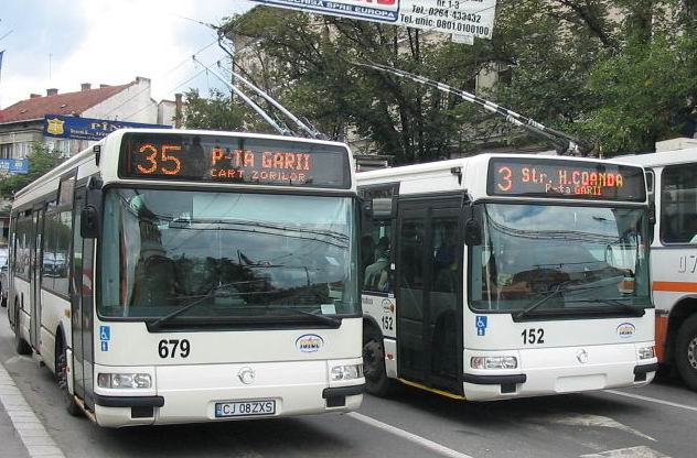 This image of a Romanian public transport vehicle is in the public domain because it is from the STFP.net public transport database, which specifies that all of its photos are can be used for any purpose without any limitation or restriction, and are released in the public domain. This applies worldwide.